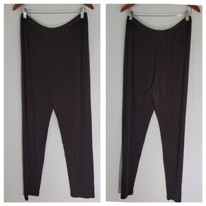 MARKET By Chico's Brown Jersey Stretcy Pull-On Pants Size 2 Elastic Waist